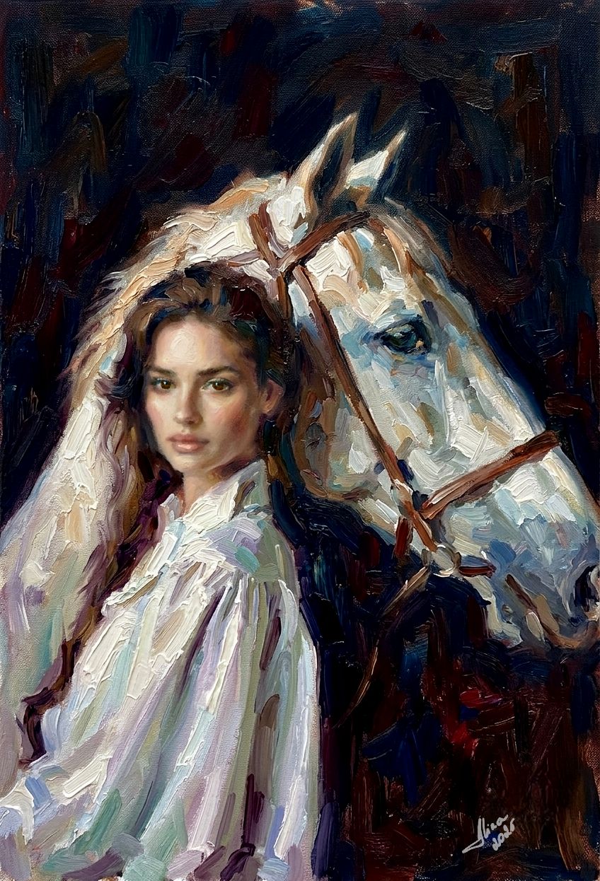 ArteDiAlina.com painting: A Whiter Shade of Pale